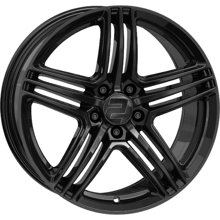 WHEELWORLD WH12 ZWART GLANZEND 4052894113706